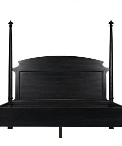 BEDROOM Noir Douglas Bed, Eastern King, Hand Rubbed Black
