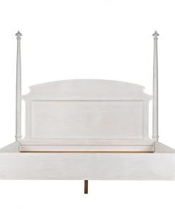 BEDROOM Noir Douglas Bed, Eastern King, White Washed