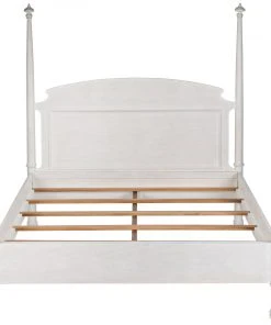 BEDROOM Noir Douglas Bed, Eastern King, White Washed