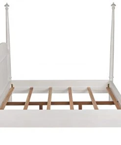 BEDROOM Noir Douglas Bed, Eastern King, White Washed