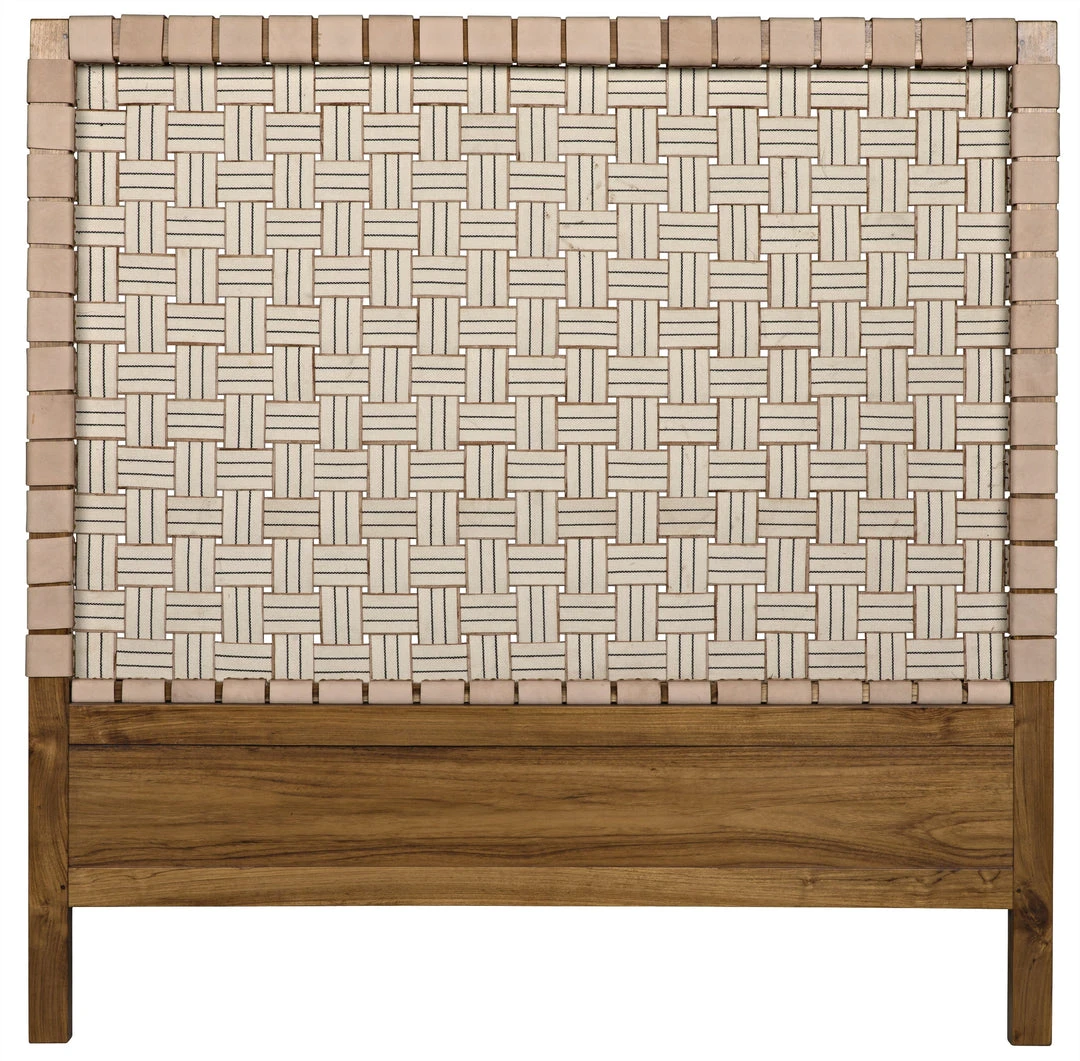 Noir Mansard Bed, Queen, Teak And Leather 7 Noir Mansard Bed, Queen, Teak And Leather