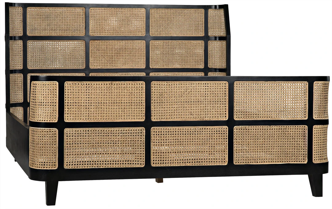 Noir Porto Bed, Eastern King, Hand Rubbed Black BEDROOM 3 Noir Porto Bed, Eastern King, Hand Rubbed Black BEDROOM