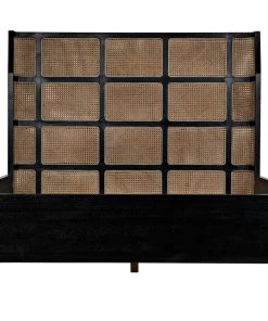 BEDROOM Noir Porto Bed A With Headboard And Frame, Queen 11 BEDROOM Noir Porto Bed A With Headboard And Frame, Queen