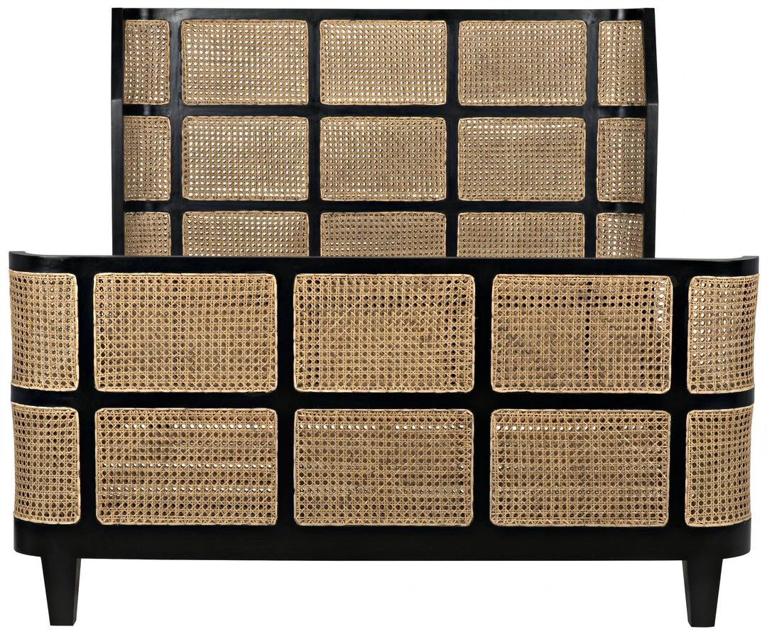 Noir Porto Bed, Queen, Hand Rubbed Black BEDROOM 5 Noir Porto Bed, Queen, Hand Rubbed Black BEDROOM