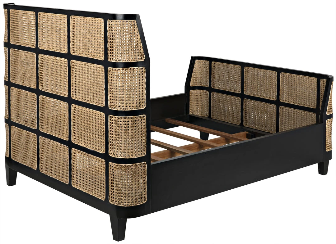 Noir Porto Bed, Queen, Hand Rubbed Black BEDROOM 10 Noir Porto Bed, Queen, Hand Rubbed Black BEDROOM