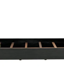 BEDROOM Noir Corso Bed, Queen, Hand Rubbed Black, Pale, And Solid White