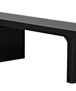 Benches, Ottomans & Poufs Noir Kir Bench, Hand Rubbed Black 22 Benches, Ottomans & Poufs Noir Kir Bench, Hand Rubbed Black