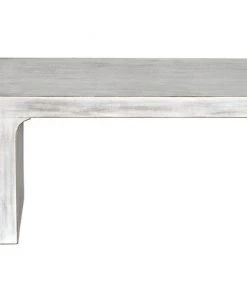 Benches, Ottomans & Poufs Noir Kir Bench, White Wash