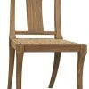 Noir Athena Side Chair, Teak With Caning DINING ROOM