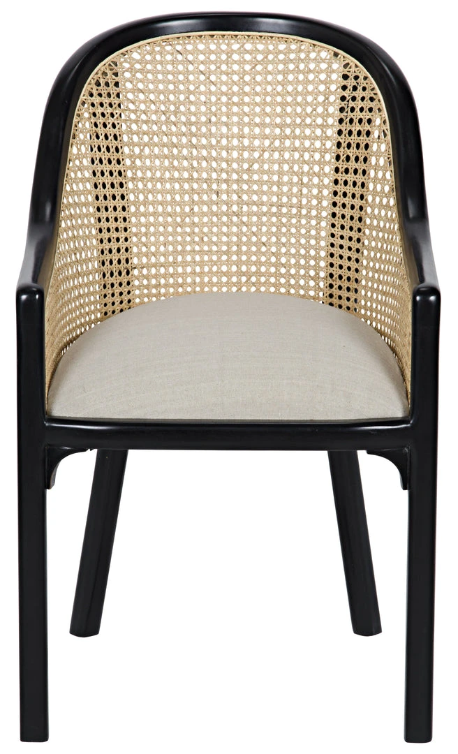 DINING ROOM Noir Gaston Chair, Hand Rubbed Black 4 DINING ROOM Noir Gaston Chair, Hand Rubbed Black