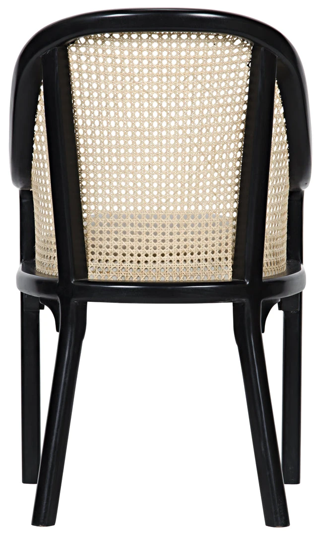DINING ROOM Noir Gaston Chair, Hand Rubbed Black 8 DINING ROOM Noir Gaston Chair, Hand Rubbed Black