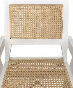 DINING ROOM Noir Jude Chair With Caning, White Wash