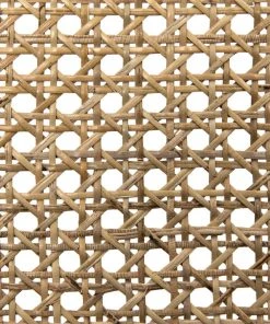 Noir Chloe Chair, Teak, Caning, And Black Cotton