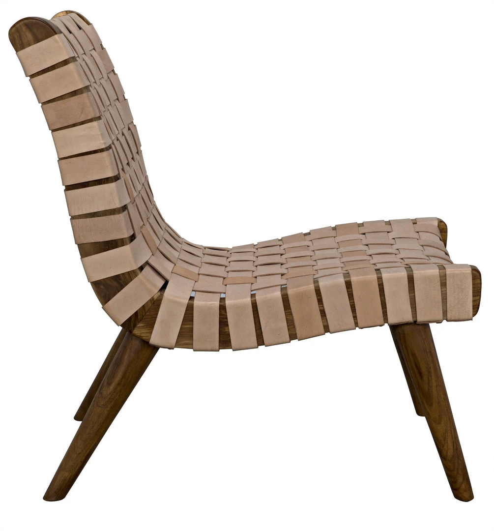 Noir Cohen Chair, Teak And Leather 5 Noir Cohen Chair, Teak And Leather