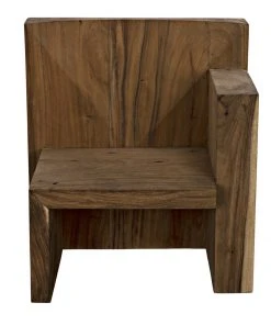 LIVING ROOM Noir Amun Chair, Munggur