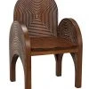Noir Mars Chair, Dark Walnut With Details