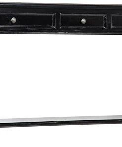 Noir Colonial Sofa Table, Black