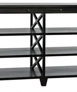 LIVING ROOM Noir QS Sutton Console, Hand Rubbed Black