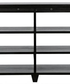 LIVING ROOM Noir QS Sutton Console, Hand Rubbed Black
