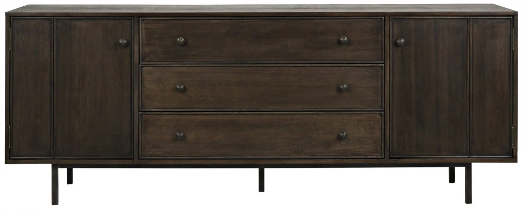 Chests & Cabinets Noir Boston Ebony Walnut Sideboard 3 Chests & Cabinets Noir Boston Ebony Walnut Sideboard
