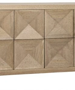 Noir QS Quadrant 2 Door Washed Walnut Sideboard