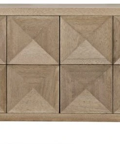 Noir QS Quadrant 2 Door Washed Walnut Sideboard