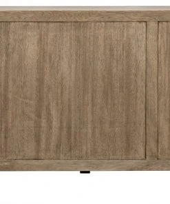 Noir QS Quadrant 3 Door Washed Walnut Sideboard Chests & Cabinets