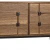 Media Consoles & TV Stands Noir Bourgeois Walnut And Metal Sideboard
