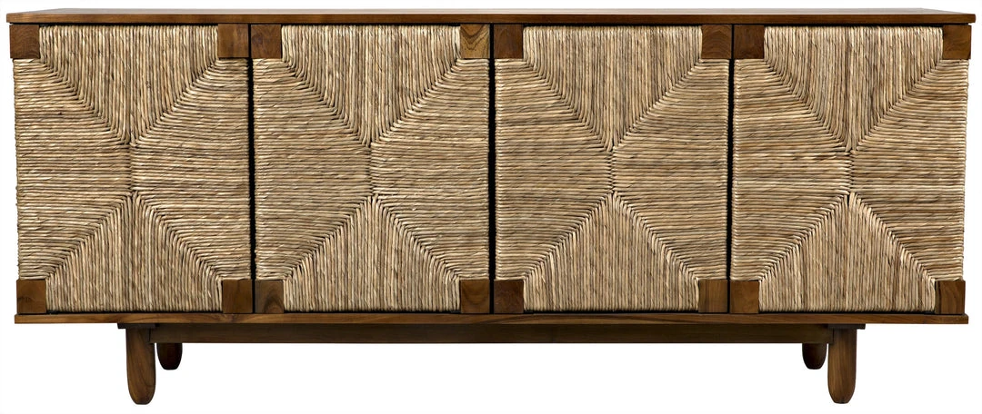 Noir Brook 4 Door Sideboard, Teak Media Consoles & TV Stands 3 Noir Brook 4 Door Sideboard, Teak Media Consoles & TV Stands