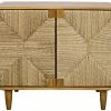Noir Brook 2 Door Sideboard, Teak Media Consoles & TV Stands