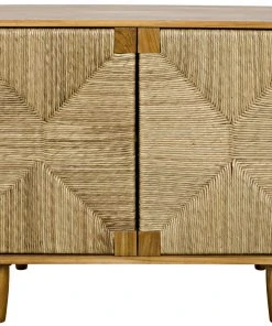 Noir Brook 2 Door Sideboard, Teak Media Consoles & TV Stands