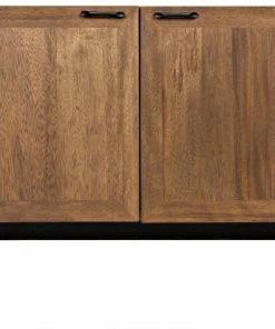 Noir Mind-Croft Walnut And Metal Sideboard