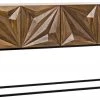 Noir QS Zurich Console, Dark Walnut LIVING ROOM