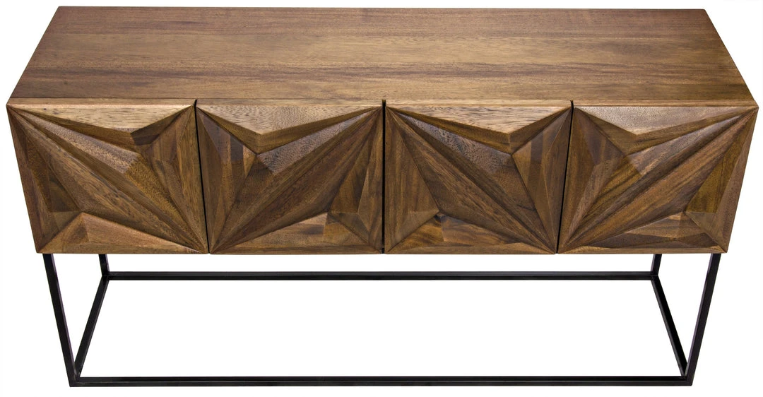 Noir QS Zurich Console, Dark Walnut LIVING ROOM 5 Noir QS Zurich Console, Dark Walnut LIVING ROOM