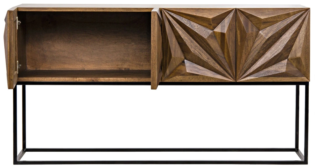 Noir QS Zurich Console, Dark Walnut LIVING ROOM 6 Noir QS Zurich Console, Dark Walnut LIVING ROOM