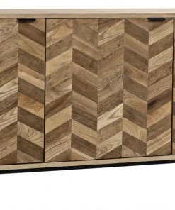 Media Consoles & TV Stands Noir Herringbone Sideboard