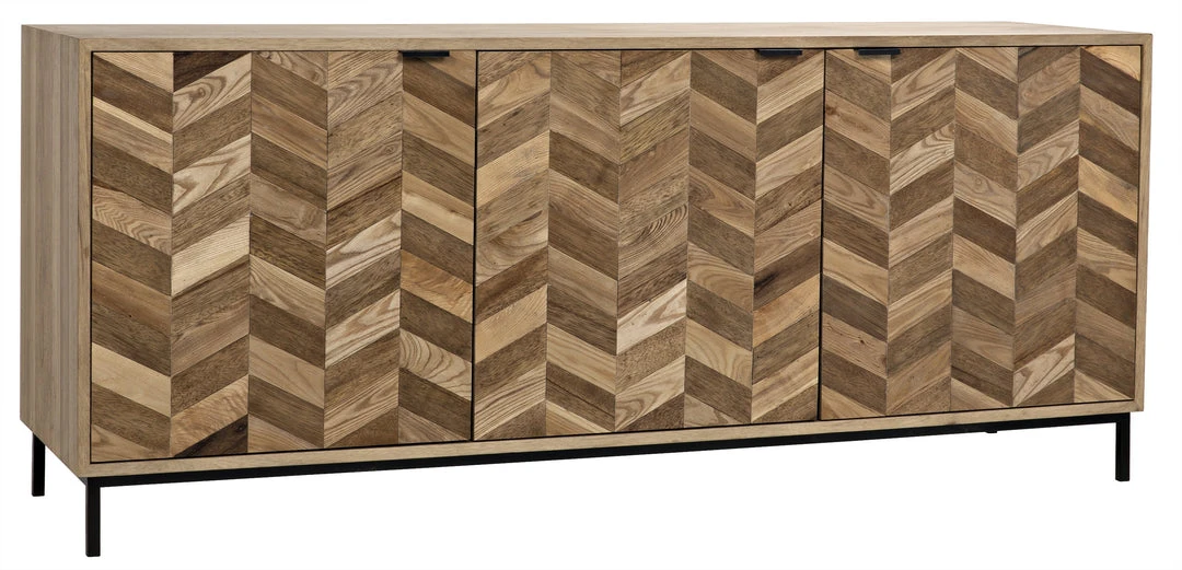 Media Consoles & TV Stands Noir Herringbone Sideboard 3 Media Consoles & TV Stands Noir Herringbone Sideboard