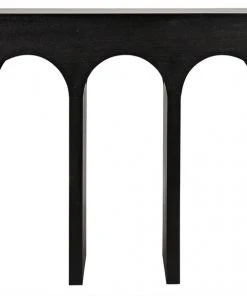 LIVING ROOM Noir Bridge Console, Hand Rubbed Black