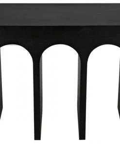 LIVING ROOM Noir Bridge Console, Hand Rubbed Black