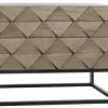 Noir Draco Sideboard With Metal Stand, Washed Walnut Media Consoles & TV Stands