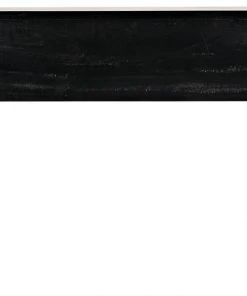 Noir Carlisle Console, Hand Rubbed Black With Gold