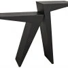 LIVING ROOM Noir Steam Console, Black Metal