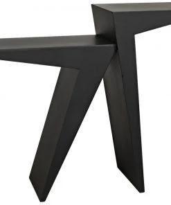 LIVING ROOM Noir Steam Console, Black Metal