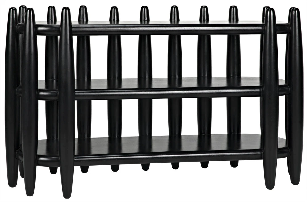 LIVING ROOM Noir Exile Console, Hand Rubbed Black 3 LIVING ROOM Noir Exile Console, Hand Rubbed Black