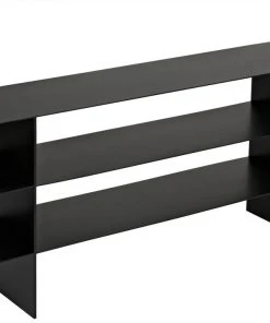 Console Tables Noir Kyoto Console, Black Metal