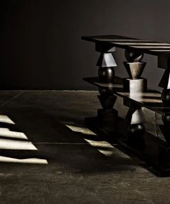 Console Tables Noir Lyra Console, Ebony Walnut 21 Console Tables Noir Lyra Console, Ebony Walnut