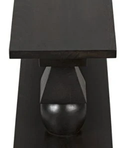 Console Tables Noir Lyra Console, Ebony Walnut 18 Console Tables Noir Lyra Console, Ebony Walnut