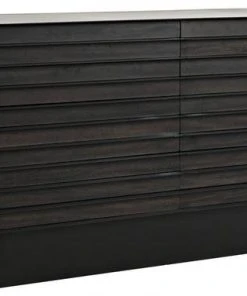 Media Consoles & TV Stands Noir Elevation Sideboard, Ebony Walnut With Metal Details