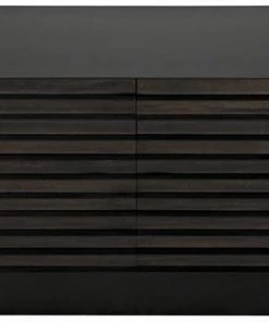 Media Consoles & TV Stands Noir Elevation Sideboard, Ebony Walnut With Metal Details