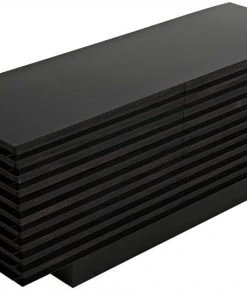 Media Consoles & TV Stands Noir Elevation Sideboard, Ebony Walnut With Metal Details